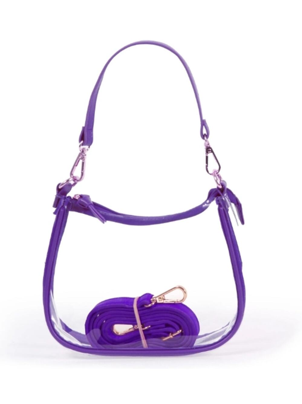 Clara Clear Purse by Desden – Purple